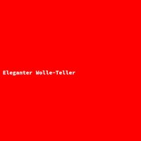 Eleganter Wolle-Teller