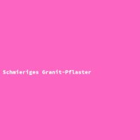 Schmieriges Granit-Pflaster