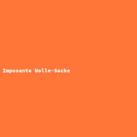 Imposante Wolle-Socke