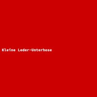 Kleine Leder-Unterhose