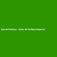 Exorbitanter Glas-Briefbeschwerer