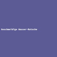 Geschmeidige Wasser-Rutsche