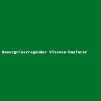 Besorgniserregender Viscose-Rasierer