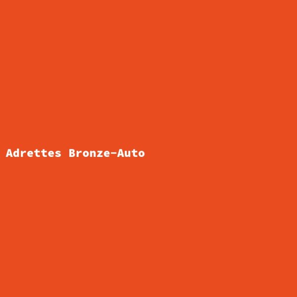 Adrettes Bronze-Auto