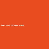 Adrettes Bronze-Auto
