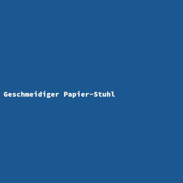 Geschmeidiger Papier-Stuhl