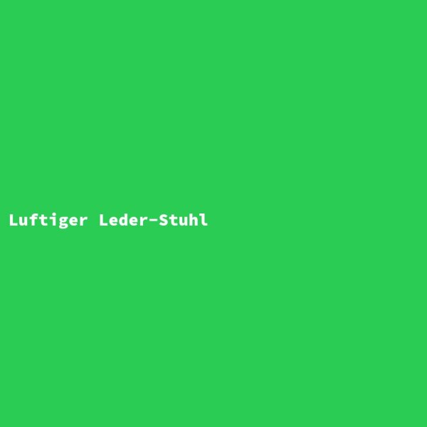 Luftiger Leder-Stuhl