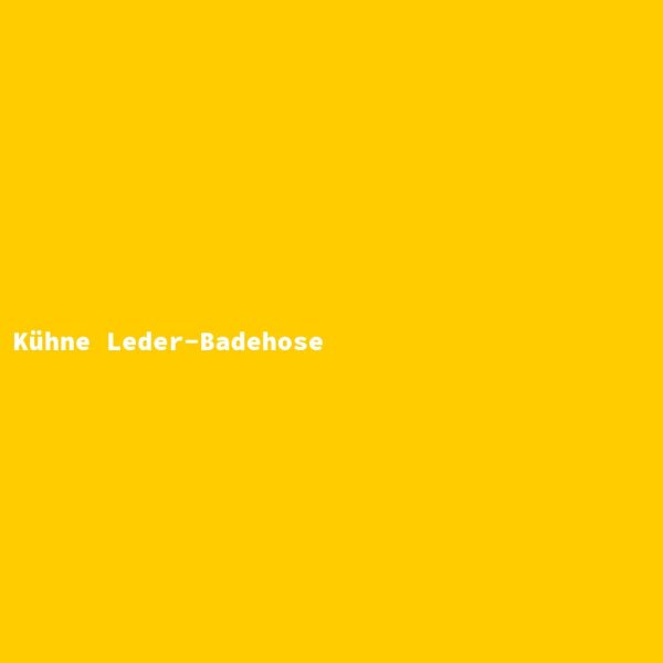 Kühne Leder-Badehose