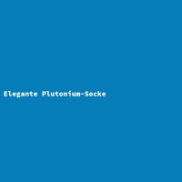 Elegant Plutonium Sock