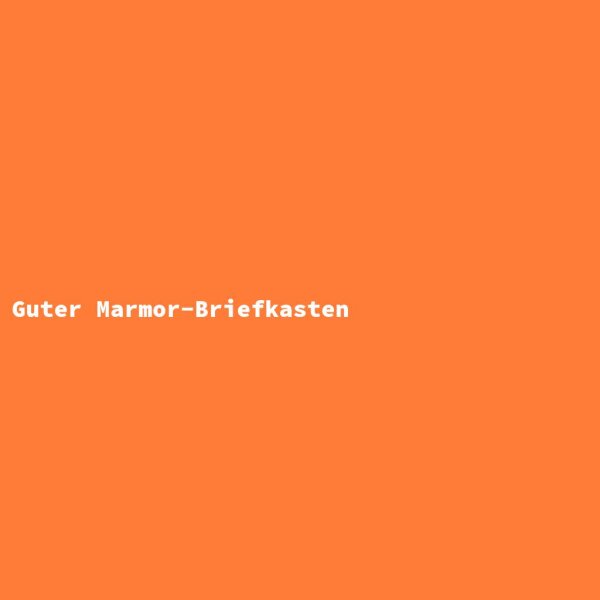 Guter Marmor-Briefkasten