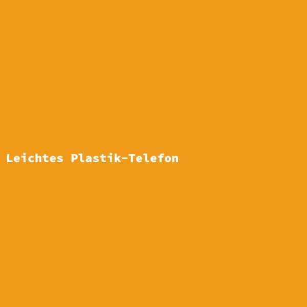 Light Plastic Telephone