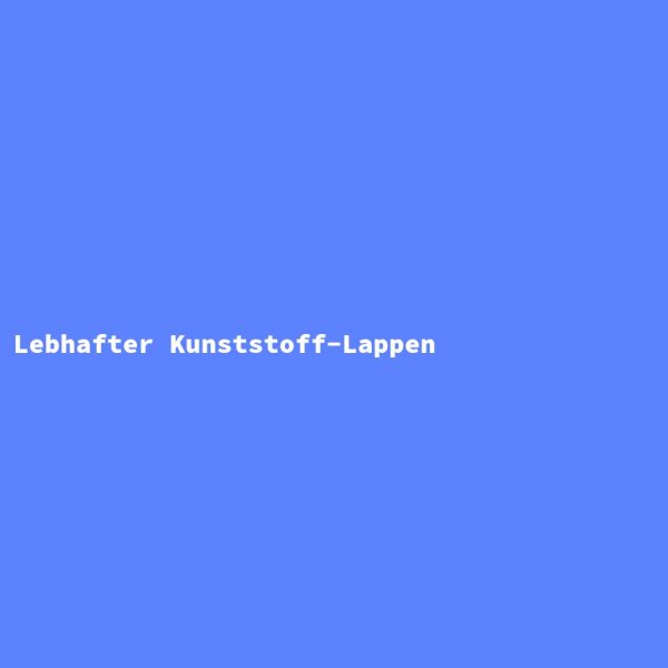 Lebhafter Kunststoff-Lappen