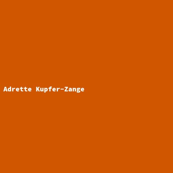 Adrette Kupfer-Zange