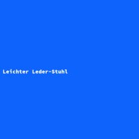 Leichter Leder-Stuhl