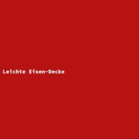 Leichte Eisen-Decke
