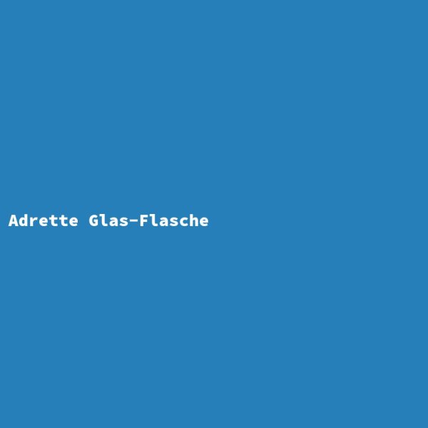 Adrette Glas-Flasche