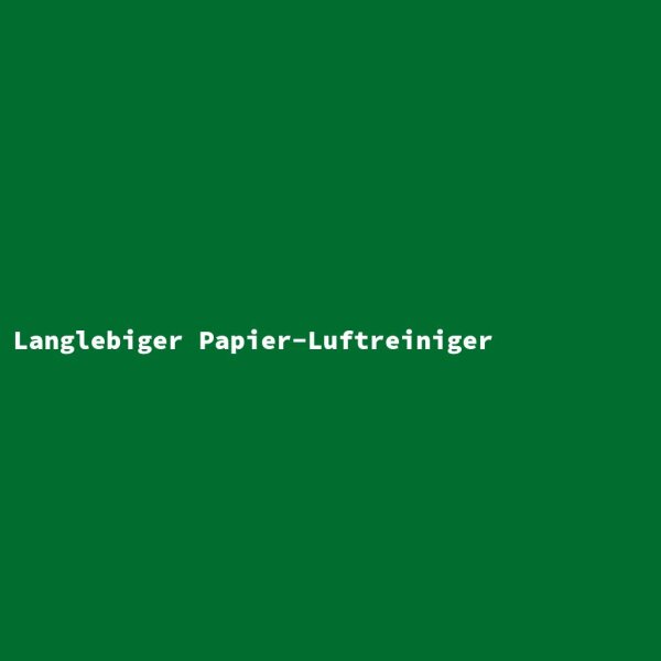 Langlebiger Papier-Luftreiniger