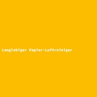 Langlebiger Papier-Luftreiniger